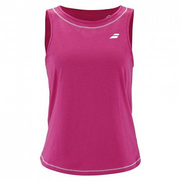 Babolat Exercise Cotton Tank Dark Pink